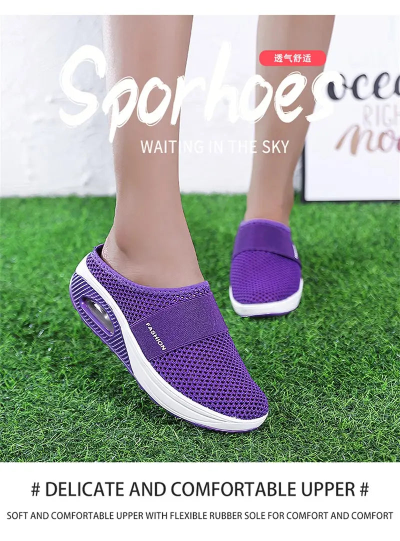 slip-ons without back female sneakers women's sport shoes professional running shoes black sports shoes skor walkx 1229 - Empire P.E
