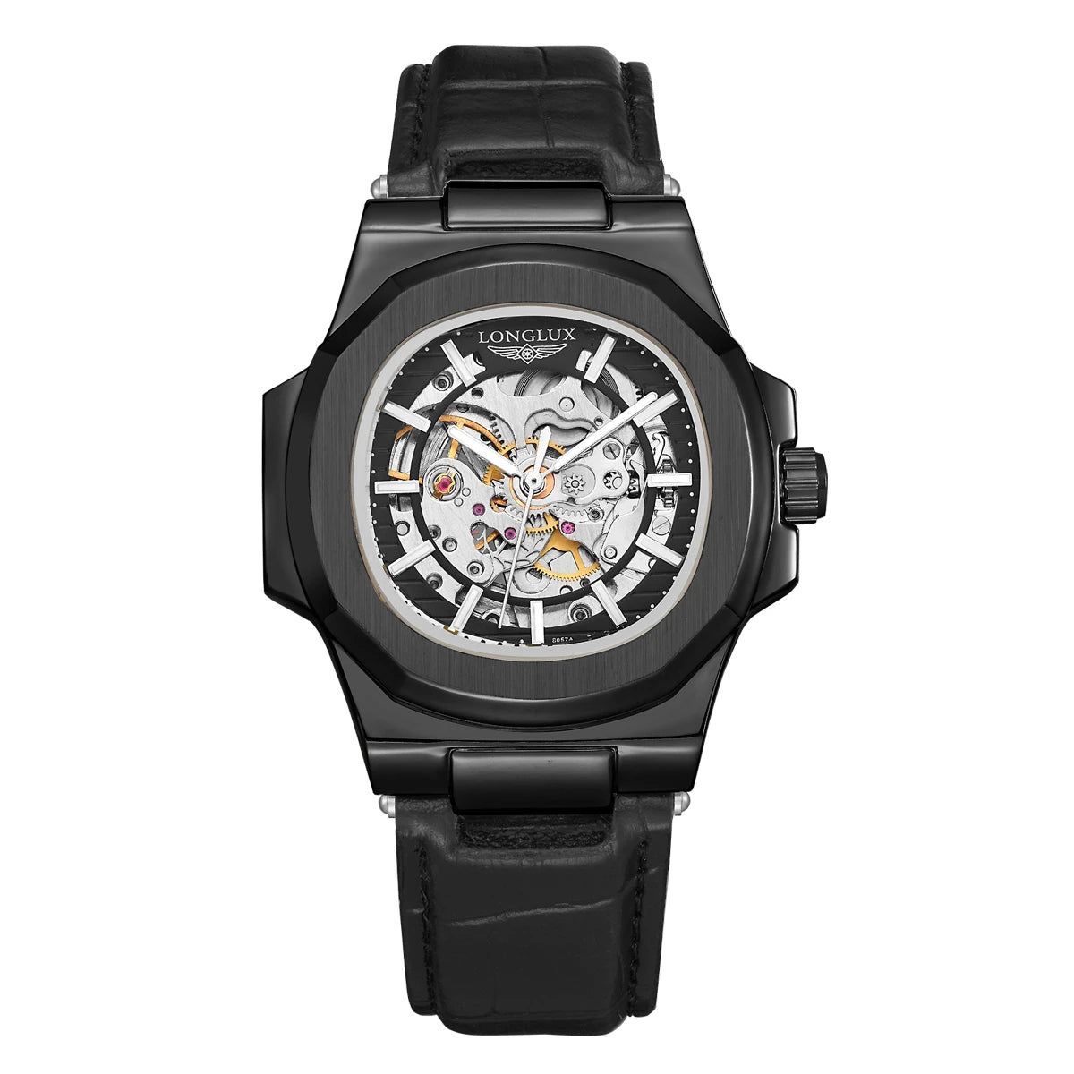 Men's Automatic Mechanical Leather Watch