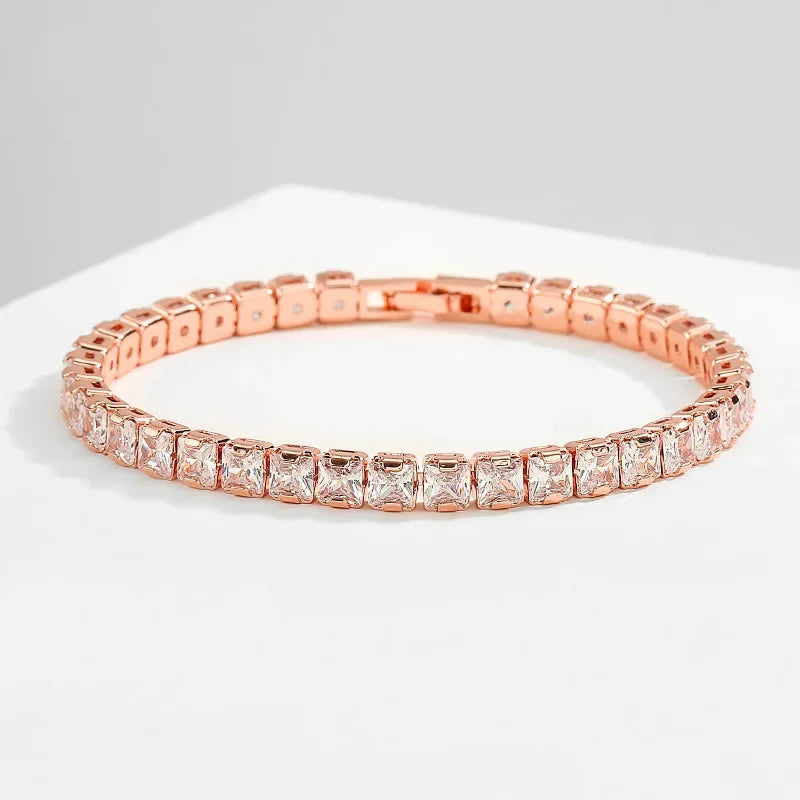 3mm 4mm D Color Moissanite Tennis Bracelet Full Diamond GRA 925 Sterling Silver - Empire P.E