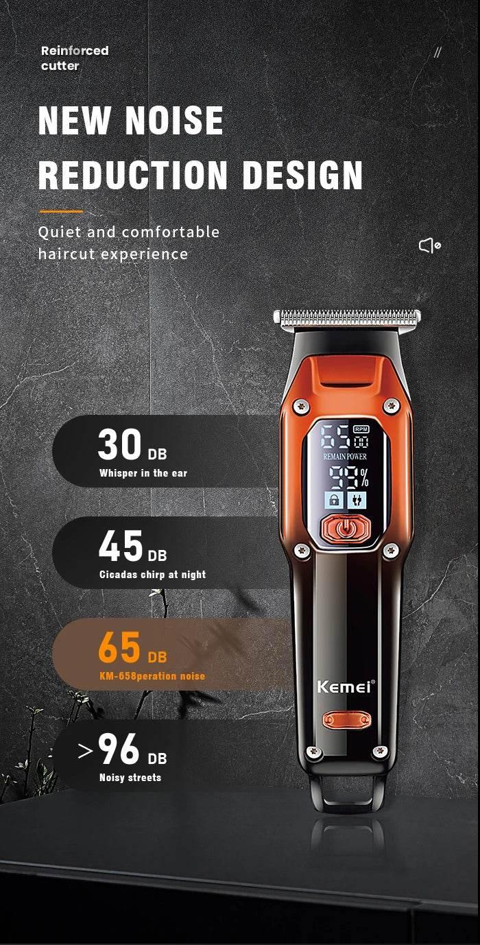 Wholesale Rechargeable Hair Trimmer Kemei km-658 Machine Hair Cut Razor Men'S Hair Clippers barber - Empire P.E