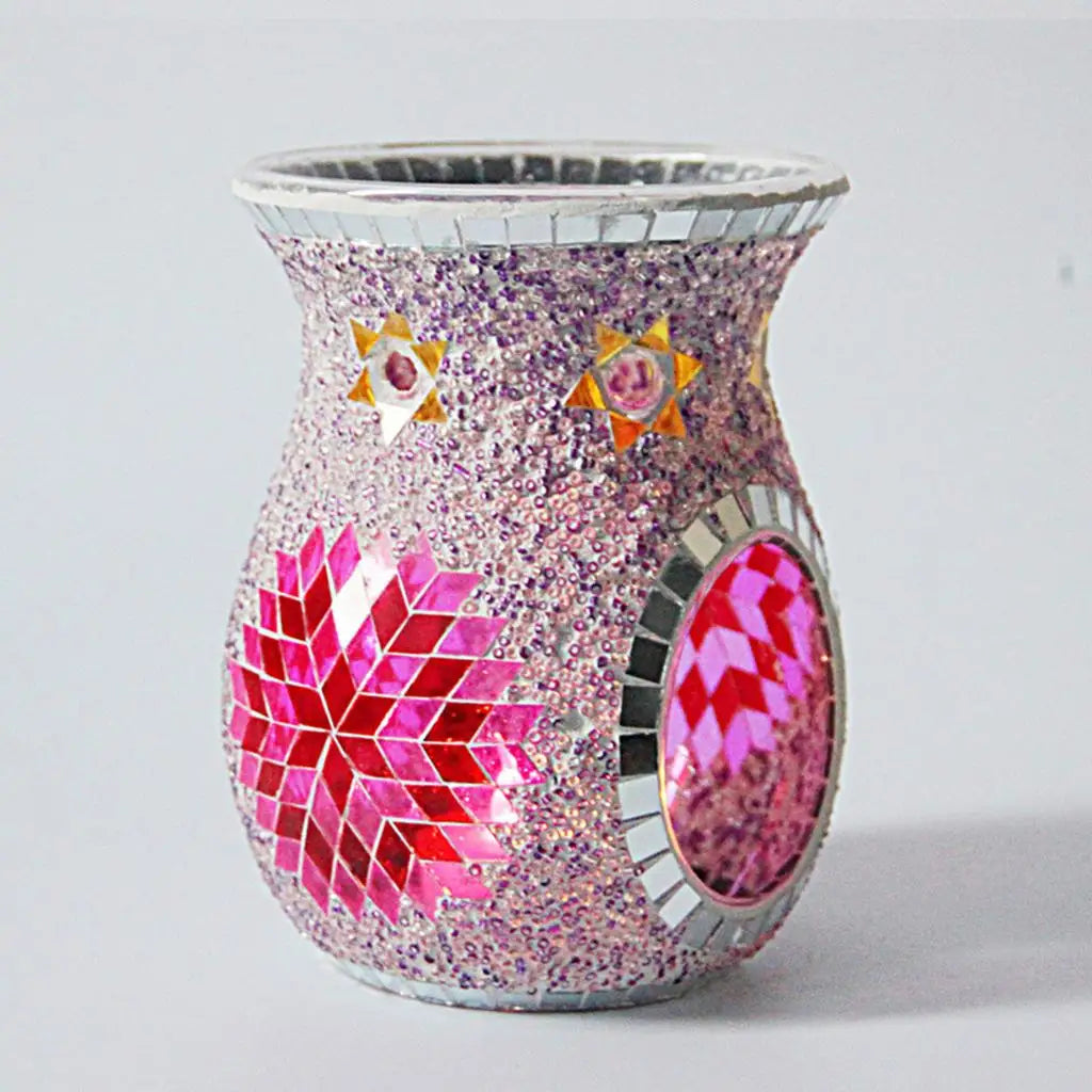 Turkish Style Mosaic Glass Oil Burner Candle Holder