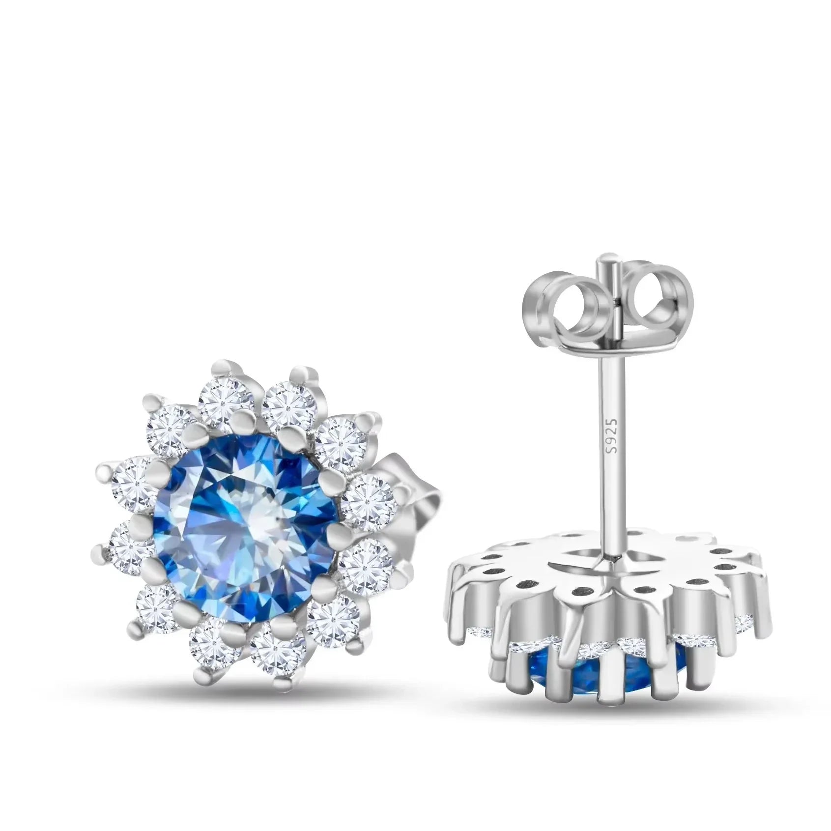 4CTW Moissanite Jewelry Set 925 Sterling Silver - Empire P.E