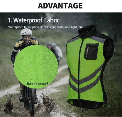 WOSAWE Cycling Vests Reflective Safety Vest Bicycle Sportswear Outdoor Running Breathable Jersey For Men Women Bike Wind Coat - Empire P.E