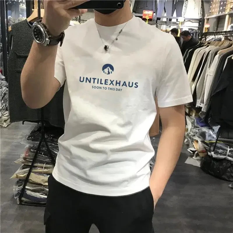 T Shirt for Men Tee Shirts 100% Cotton Streetwear