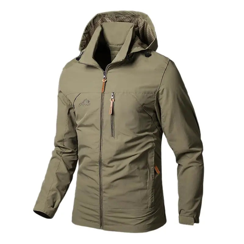 Men's Windbreaker Waterproof Military Hooded Coat - Empire P.E