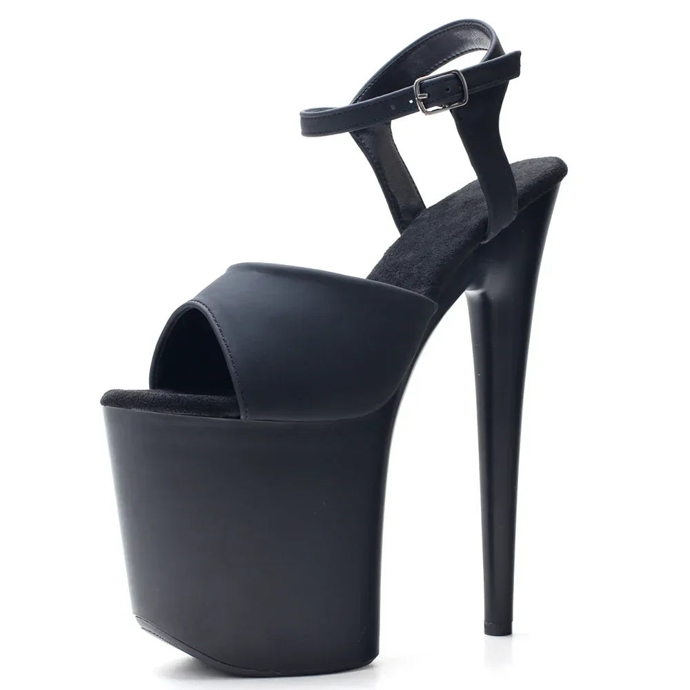 Extreme Black Paint Baking Process High Heel 20CM Heels - Empire P.E