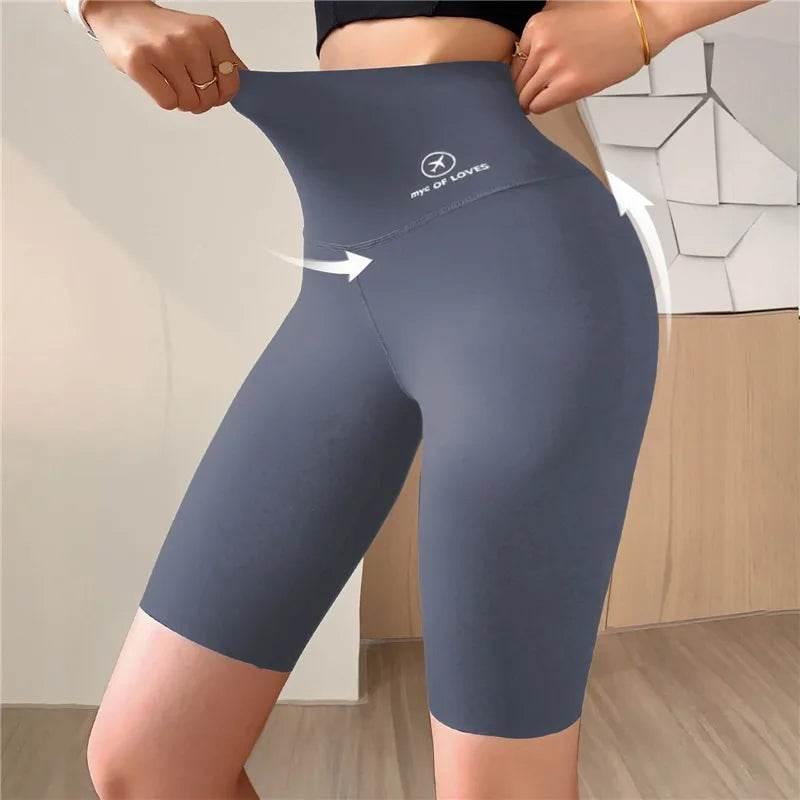 Sports Short Leggings Gym Fitness Push Up Shorts Women Yoga Slim Fit Half Pants Elastic High Waist Summer Thin Workout Tights - Empire P.E