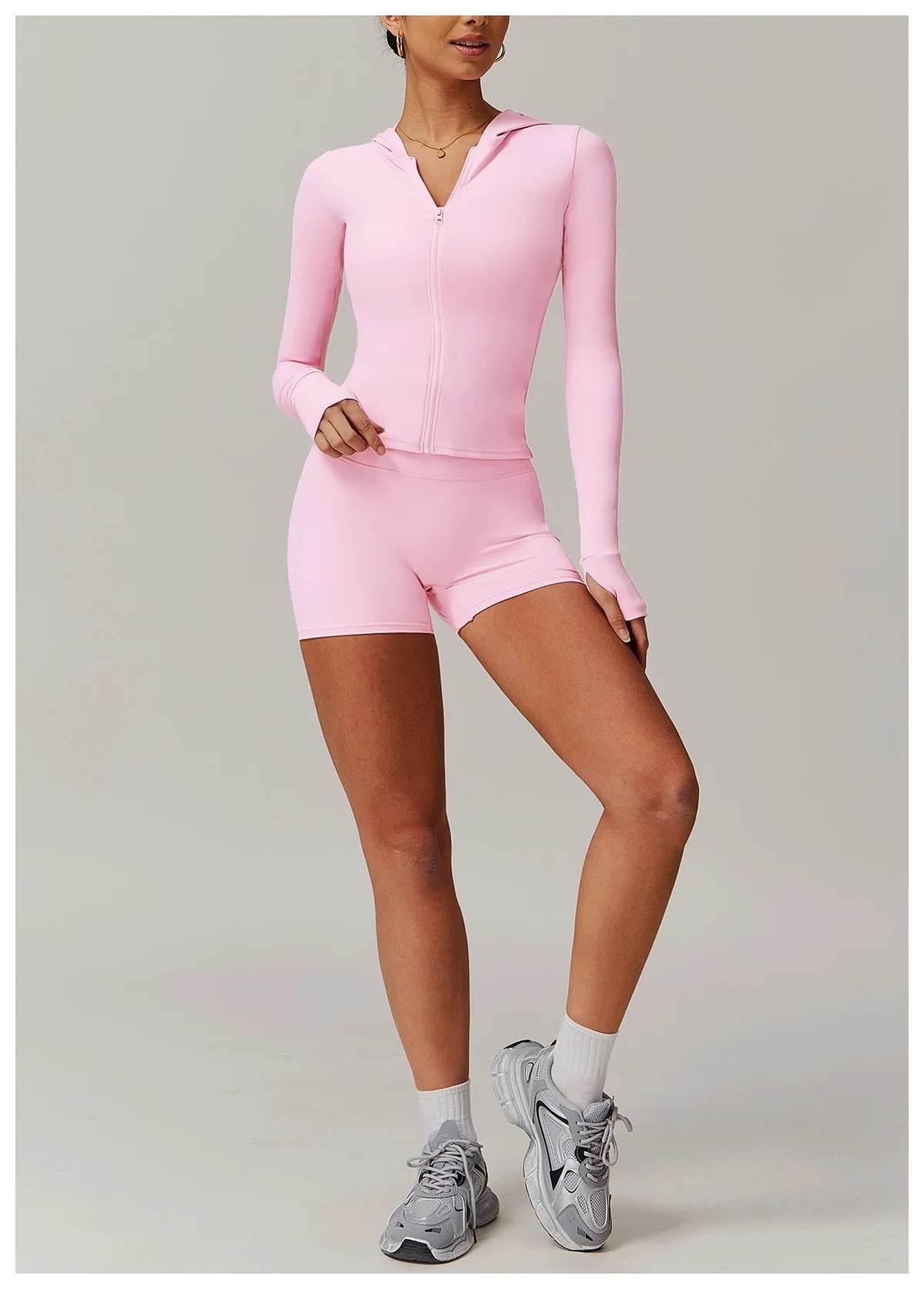 New Women Yoga Shorts High Waist Beautiful Buttocks Gym Sexy Feel V-shaped Shorts Sports Fitness Tights Push up Run Leggings - Empire P.E