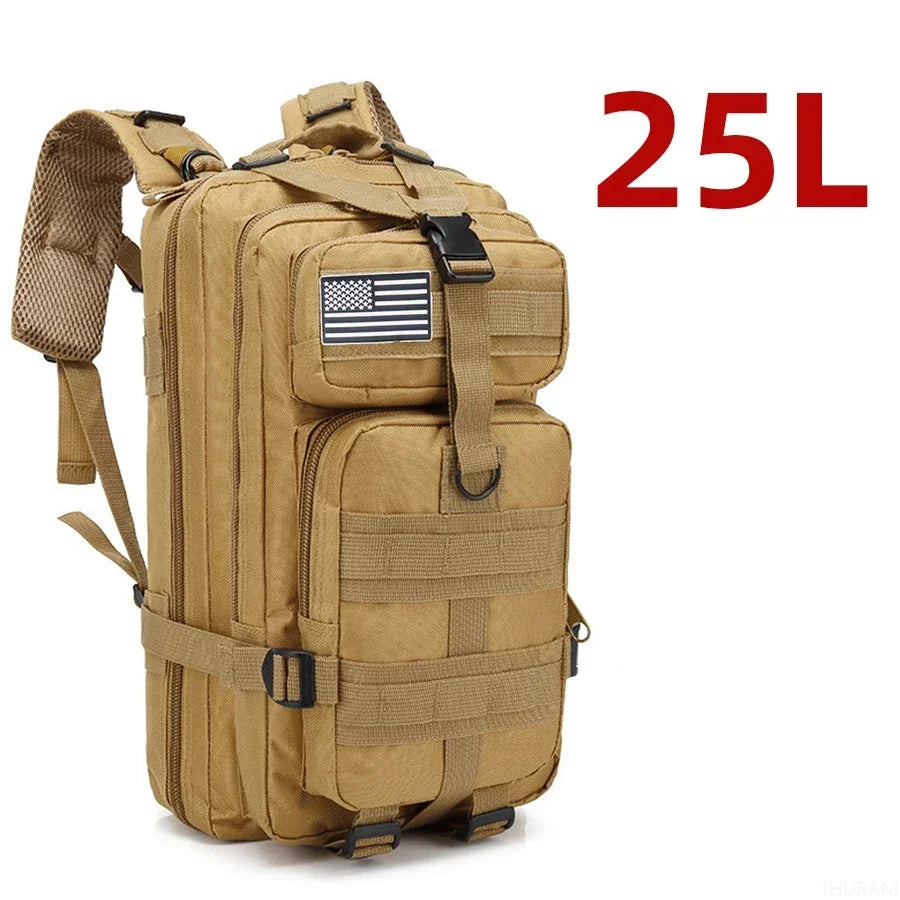25L/50L 1000D Nylon Waterproof Trekking Fishing Hunting Backpack
