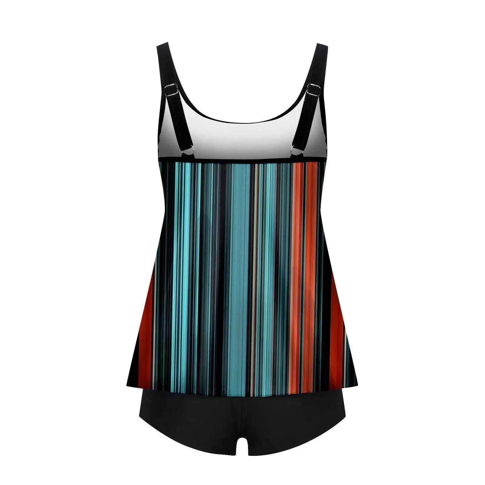 2024 Personality Popular Women's Swimsuit Sexy Printed Vest Shorts Swimsuit Two-Piece Set Soft And Comfortable Swimwear - Empire P.E