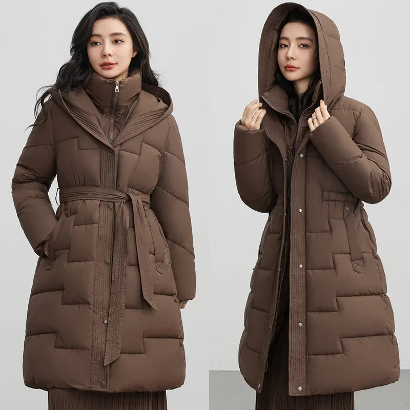 2024 Winter New Women Long Thicken Down Coat