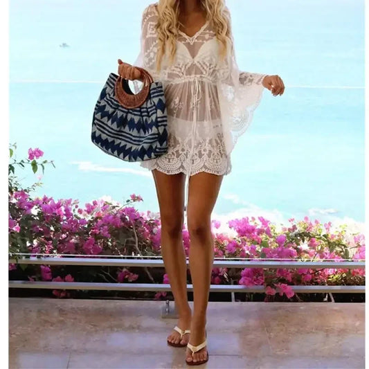 2023 Lace Beach Pareo Beachwear Swim Suit