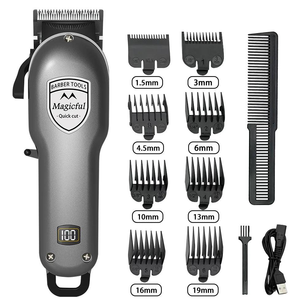 Magicful Hair Clipper Hair Trimmer For Men Rechargeable Li-ion Battery - Empire P.E