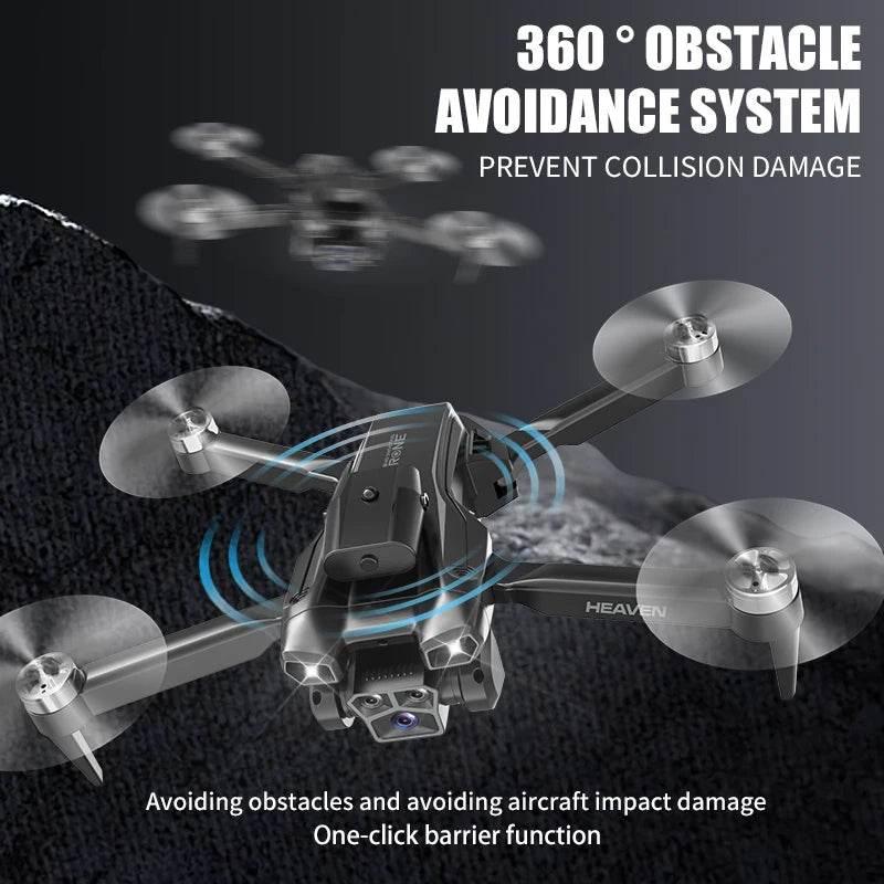 Drone aerial view brushless motor with obstacle avoidance optical flow foldable quadrotor foldable remote control airplane toy - Empire P.E