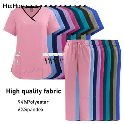 Nurse Uniform Healthcare Scrubs Set