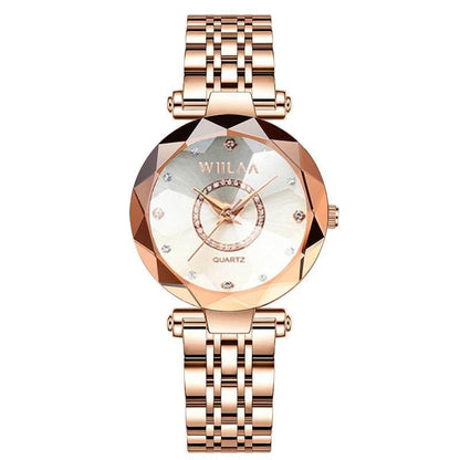 Women Bracelet Watches Stainless Steel Band Elegant Diamond Dial Ladies Wrist Watch For Crystal Exquisite Top Brand Luxury 2025 - Empire P.E