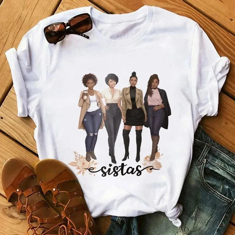 Black Girls Fashion Women T-Shirts - Empire P.E