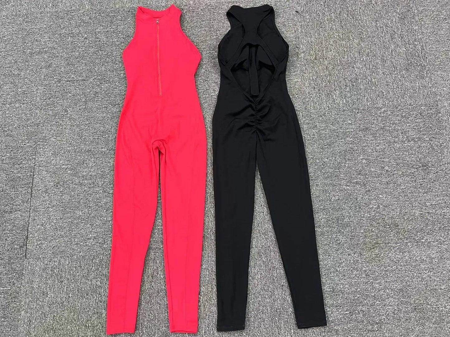 New Zip Up Rompers Scrunch Butt Yoga Sets - Empire P.E