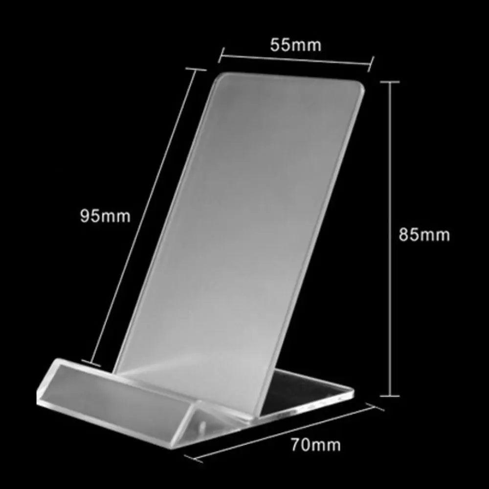 New Portable Acrylic Phone Holder Transparent Rack Stand Display Stand Desk Organizers Office Accessories Cell Phone Holder - Empire P.E