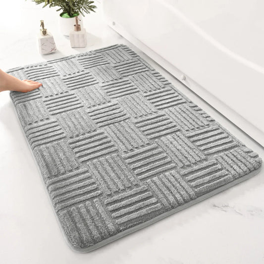 Simple bathroom absorbent floor mat