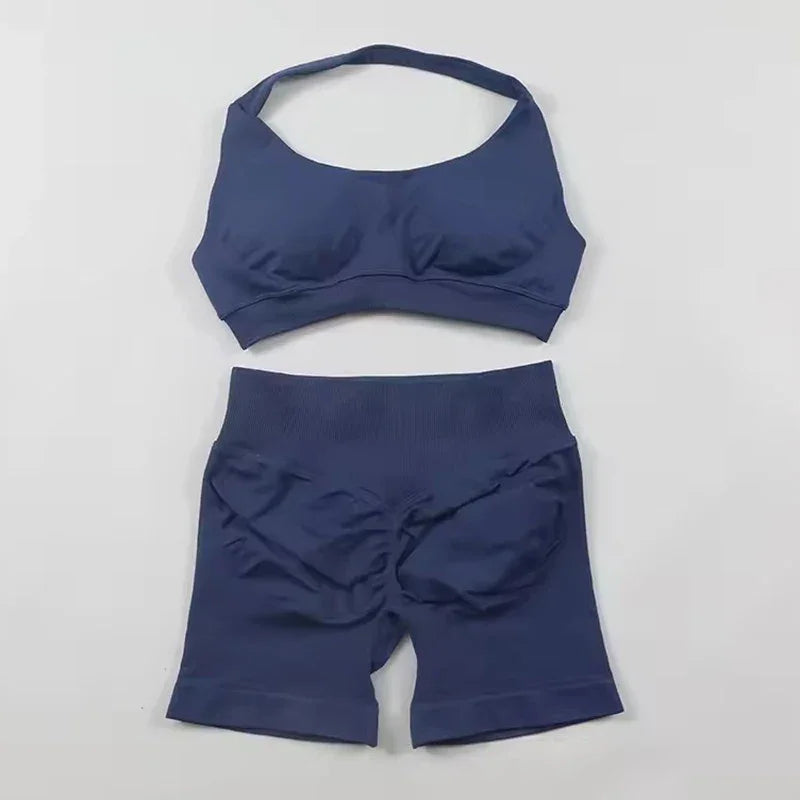 Sports Shorts Set 2 Pieces Seamless Yoga Set - Empire P.E