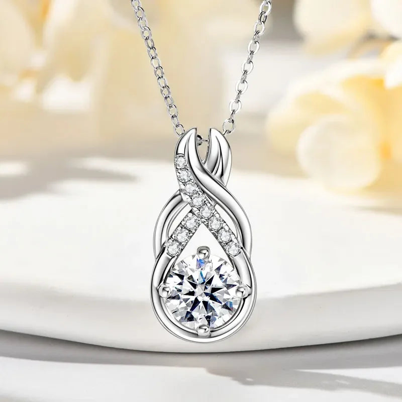 8mm 2.0CT D Moissanite Jewelry Sets 925 Sterling Silver - Empire P.E