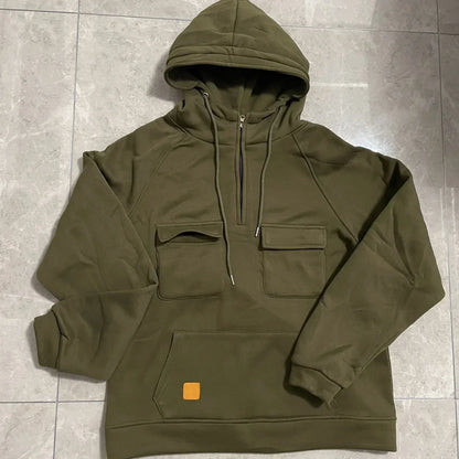 Half Zipper Men's Tactical Hoodies