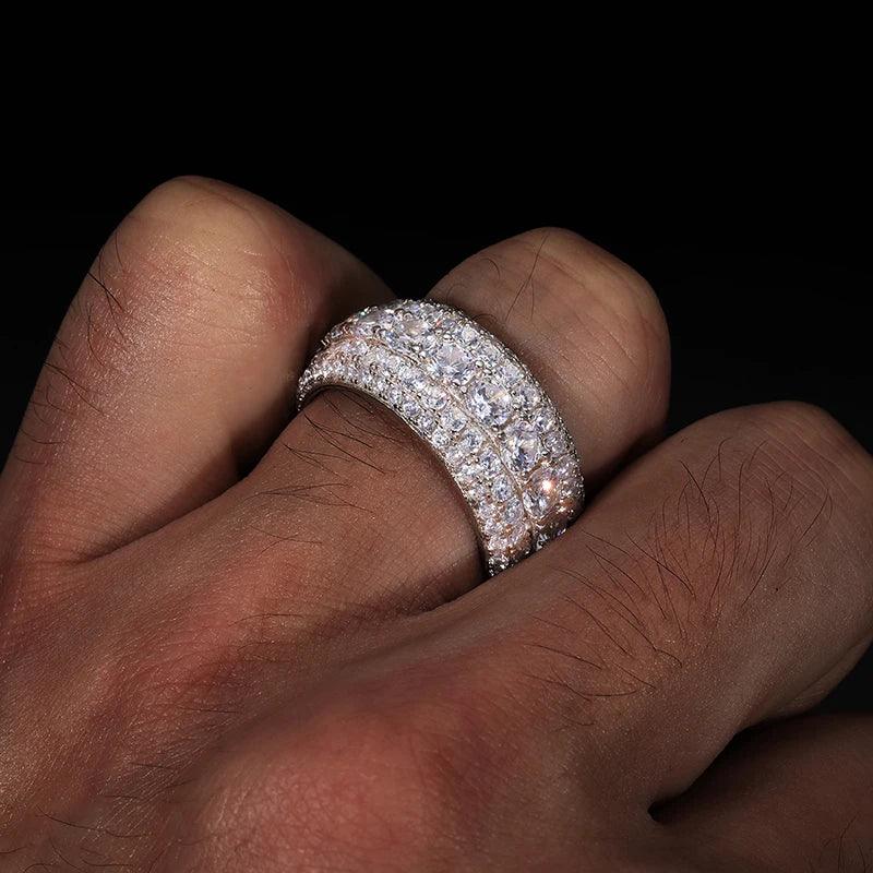 Classic Unisex Moissanite Rings Silver S925 - Empire P.E