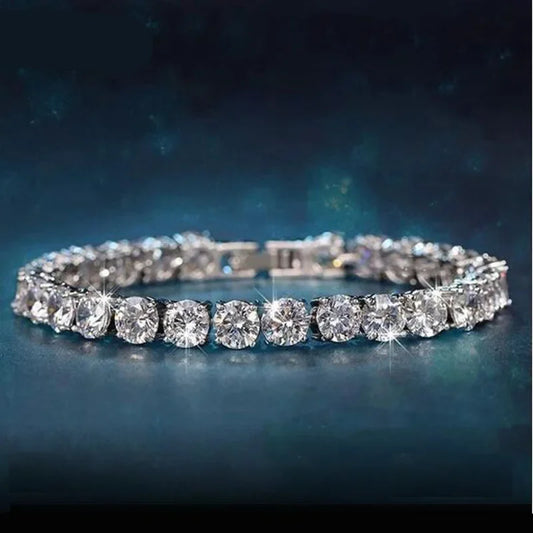 4mm Moissanite Tennis Bracelets for Women 100% 925 Sterling Silver - Empire P.E