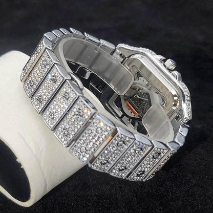 Square Full Diamond Watches For Men - Empire P.E