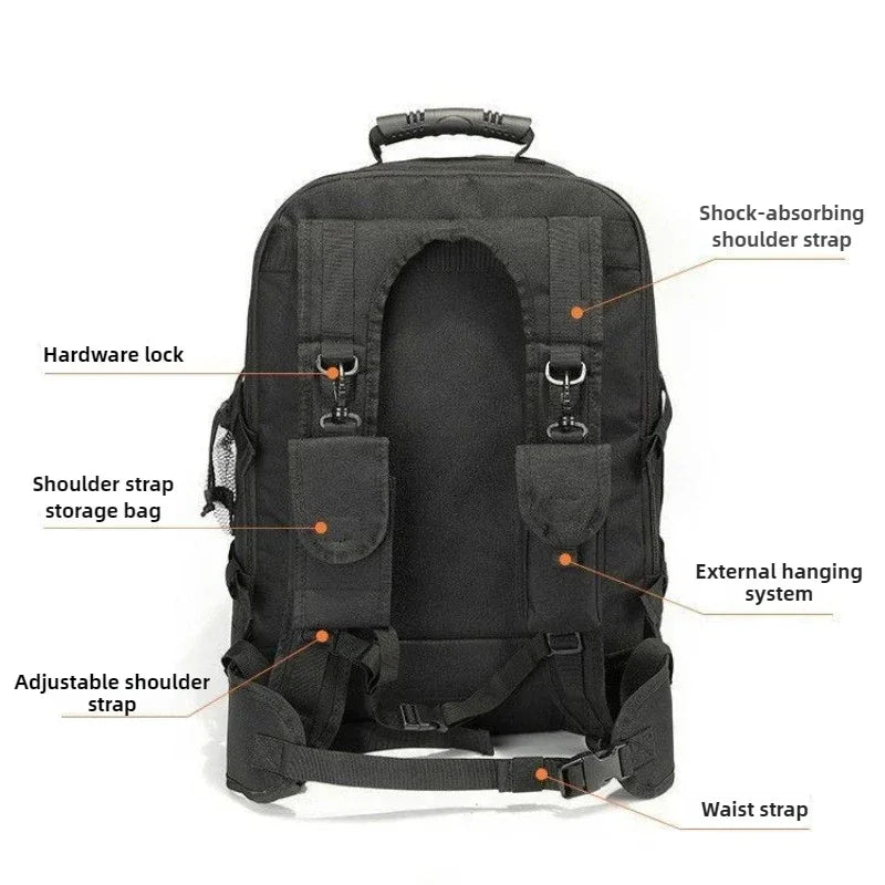 60L Military Tactical Backpack Army Molle Assault Rucksack - Empire P.E