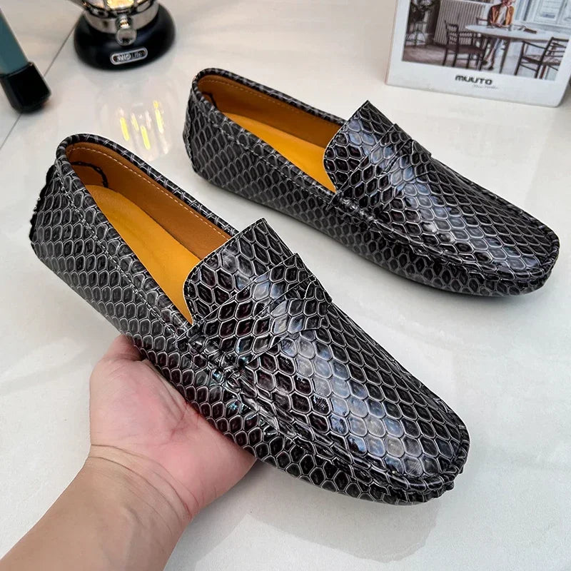 New Loafers Men Handmade Leather Dress Shoes - Empire P.E