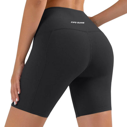 Women Sports Short Yoga Shorts High Waist Breathable Soft Fitness Tight Women Yoga Legging Shorts Cycling Athletic Gym Shorts - Empire P.E