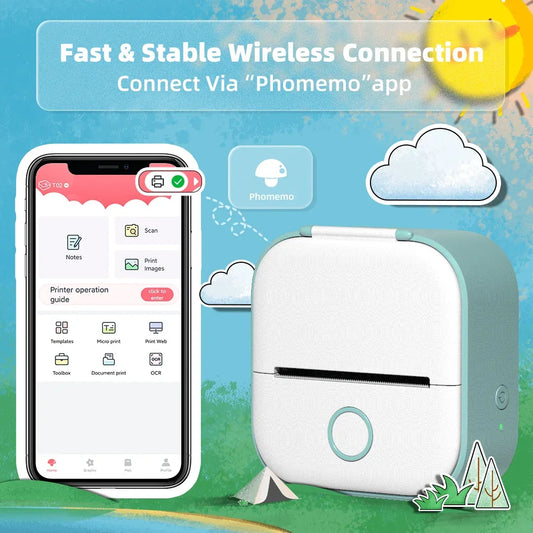 Portable Mini Thermal Printer Wireless - Empire P.E