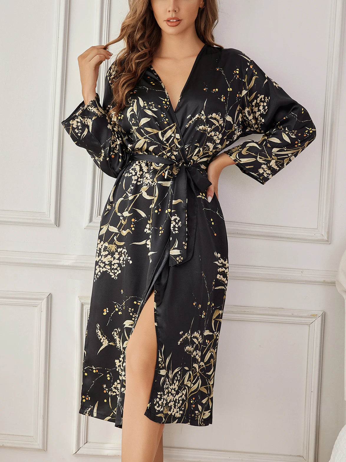 Women's Elegant Silk Robe - Empire P.E
