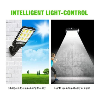 Solar Street Lights Outdoor 4500W Solar Lamp With 3 Light Mode Waterproof PIR Motion Sensor