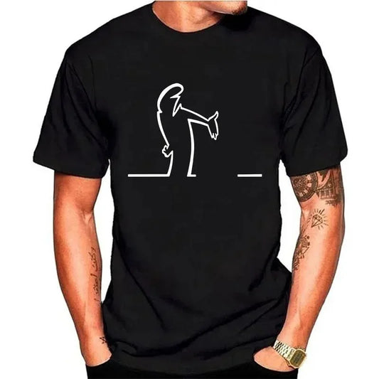Men Balum La Linea Funny Graphic Tshirt