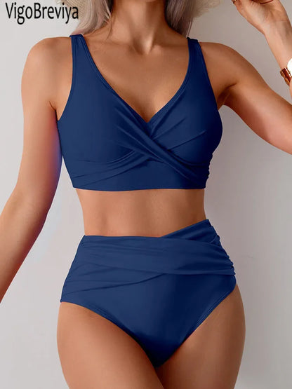 VigoBreviya 2025 Sexy Solid Strapped Swimwear