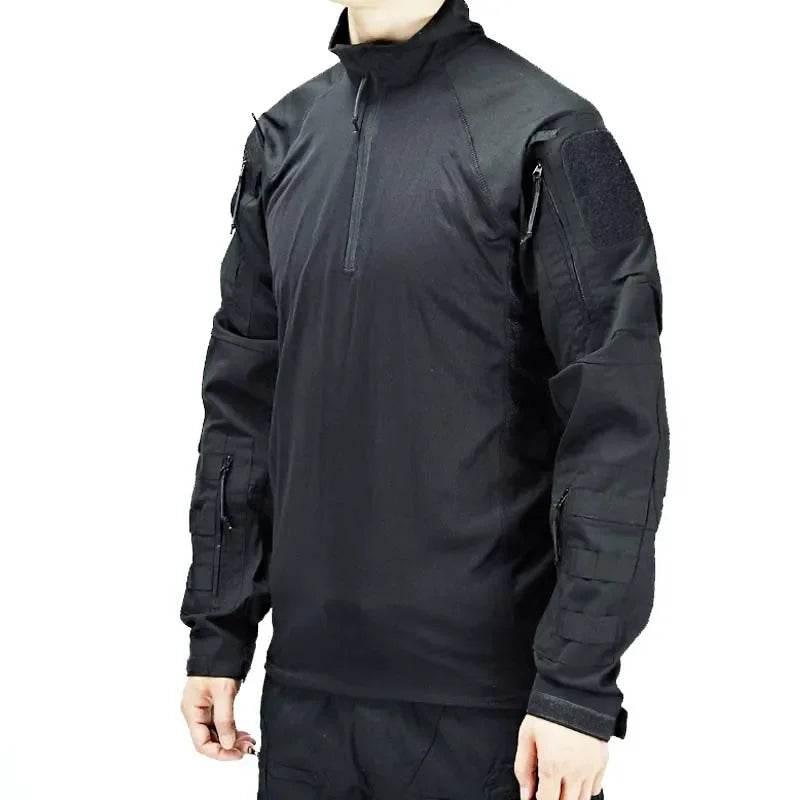 Tactical Shirts Combat Shirt Men Clothing Long Sleeve T-Shirts Breathable Airsoft T-shirt Camo Quick-dry Paintball T-Shirt Tops - Empire P.E
