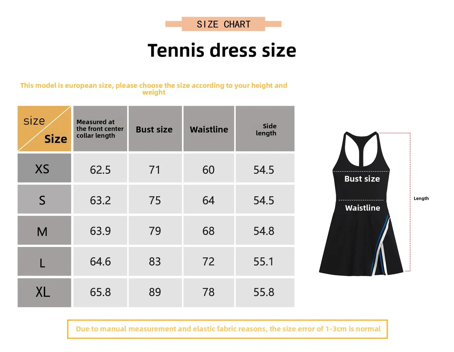 Women 2024 Tennis dress with shorts - Empire P.E