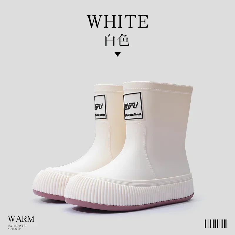 Waterproof Band Mouth Rain Shoes Women - Empire P.E