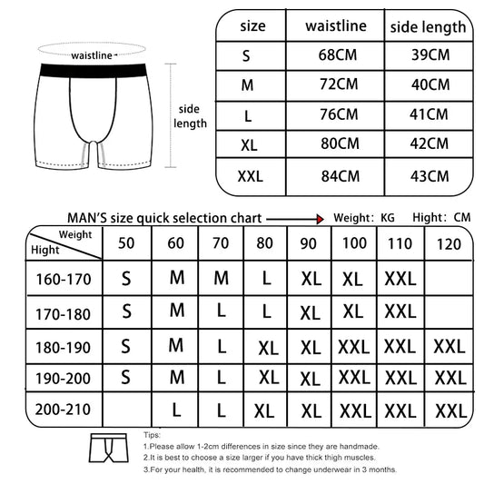 ‌3 Pack Men's Cotton Boxer Briefs Breathable - Empire P.E