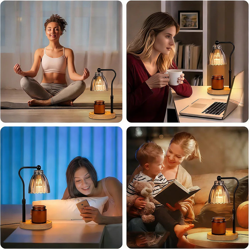 Candle Warmer Lamp with Timer Dimmable Wax Warmer Lamp
