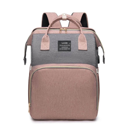 New Multifunctional Mother and Baby Bag Mom Bag Bottle Backpack Folding Sleeping Changing Bag Diaper Backpack - Empire P.E