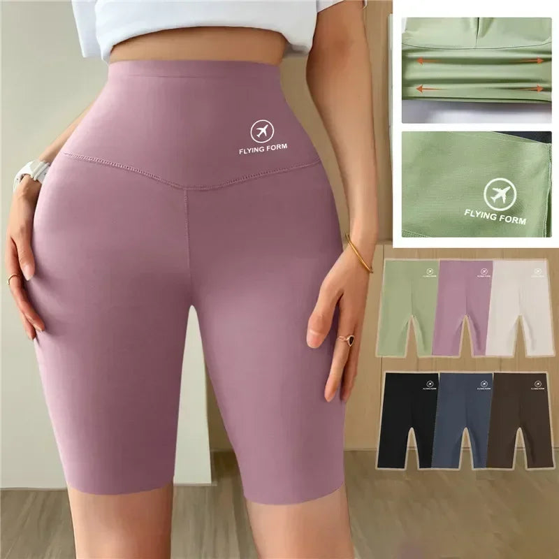 Seamless Women Sports Shorts High Waist Fitness Jogging Body Shaping Boxers Push Up Scrunch Butt Biker Slim Underwear - Empire P.E