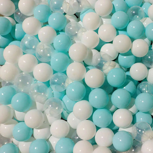 100pcs Blue Ball Pit Balls Ocean Balls for Babies Ball Pit, Children Soft Plastic Pool Balls Parties Playground Toys Pool Balls