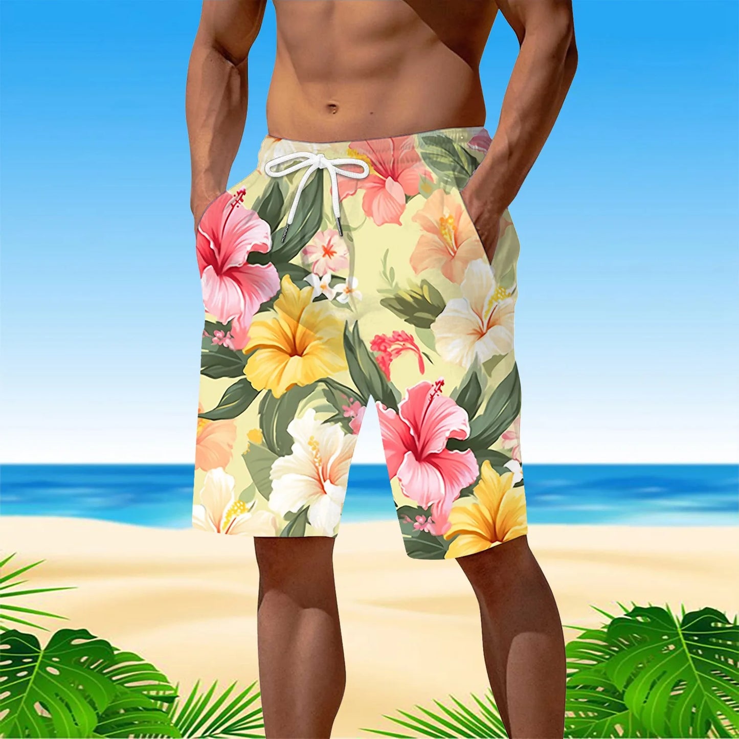 Personality Hawaii Summer Tropics Beach Shorts
