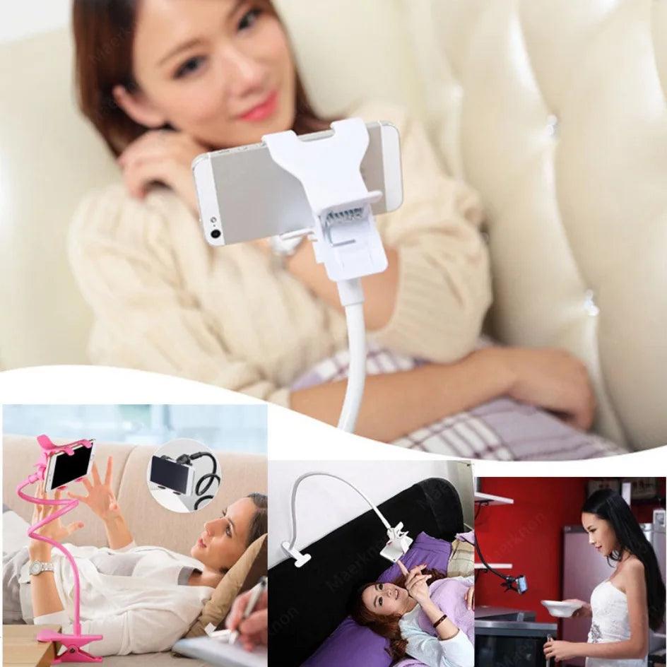 Mobile Phone Holder Flexible Adjustable Cellphone Holder Clip Support Telephone Home Bed Desktop Mount Bracket Smartphone Stand - Empire P.E