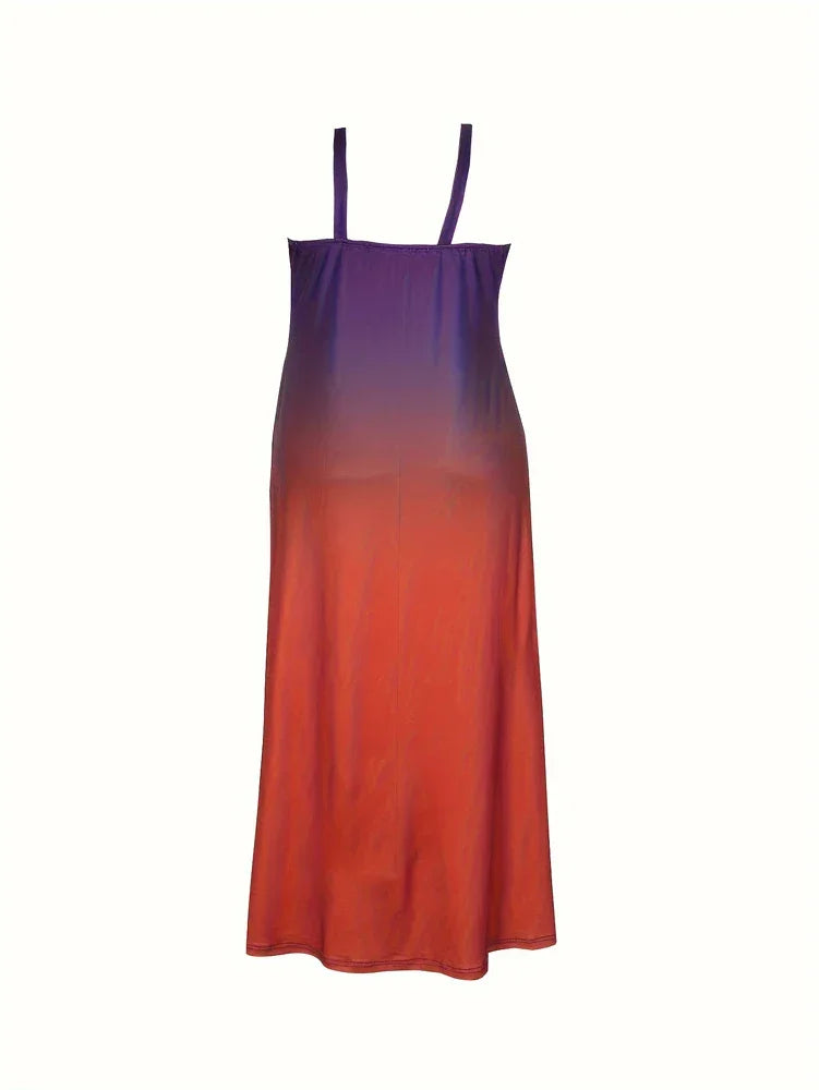 Plus Size 2025 Women's Casual Spaghetti Straps Sundress - Empire P.E