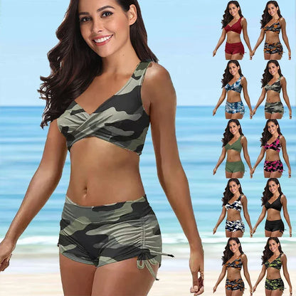 Camo Solid Color Print Vest Trend Set